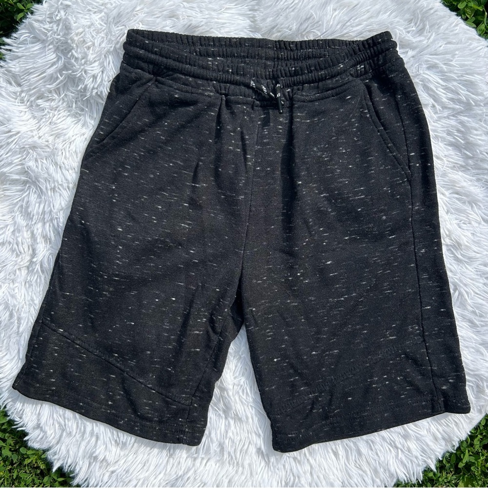 🩶5/$30 Departwest from Buckle Boys Black Heathered Knit Shorts Youth Size Large